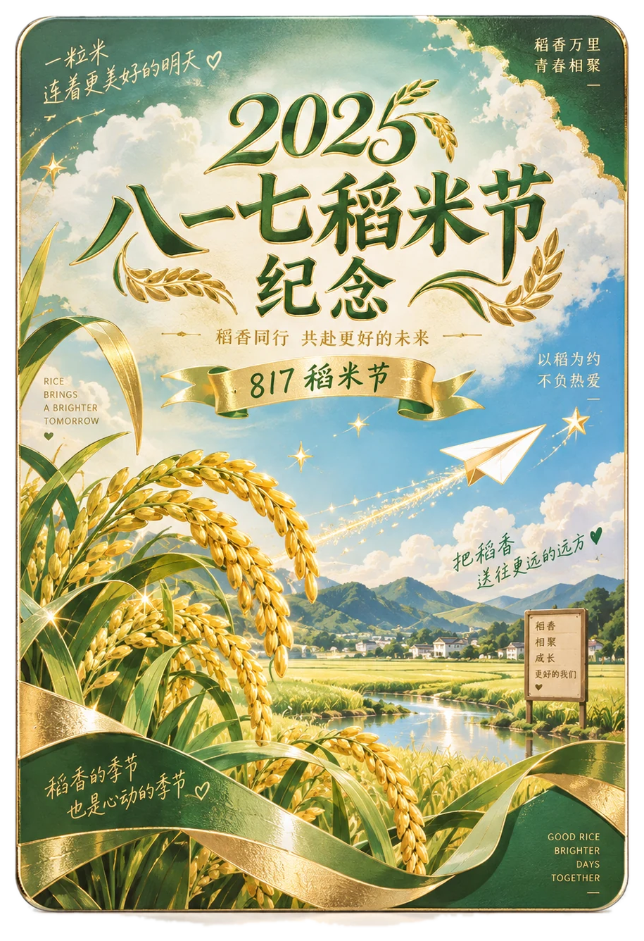 2025 八一七稻米节纪念彩卡